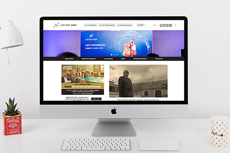 Alteração do Website do Grupo NOV
