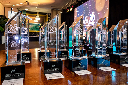 Troféus para a Gala 25 anos Grupo NOV