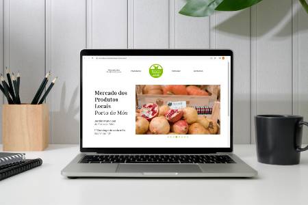 Website Mercado dos Produtos Locais de Porto Mós